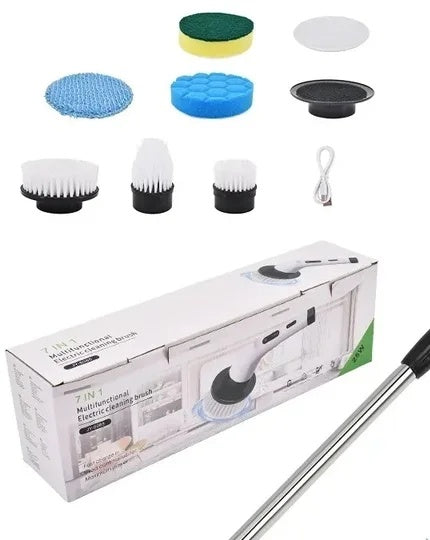 Box contents: brush heads, pads and USB cable with the retail box